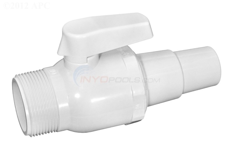 Hayward Econoline 2-Way Ball Valve for Pool & Spa, 1-1/2"MPT x Hose Adapter - SP0729