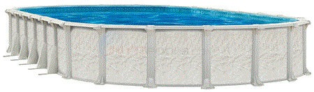 Wilbar St. Tropez 21' x 43' Oval 54" Resin Above Ground Pool