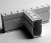 Channel Drain Tee Black 4-Per Carton