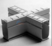 Channel Drain Cross Gray Case 2-Per Carton
