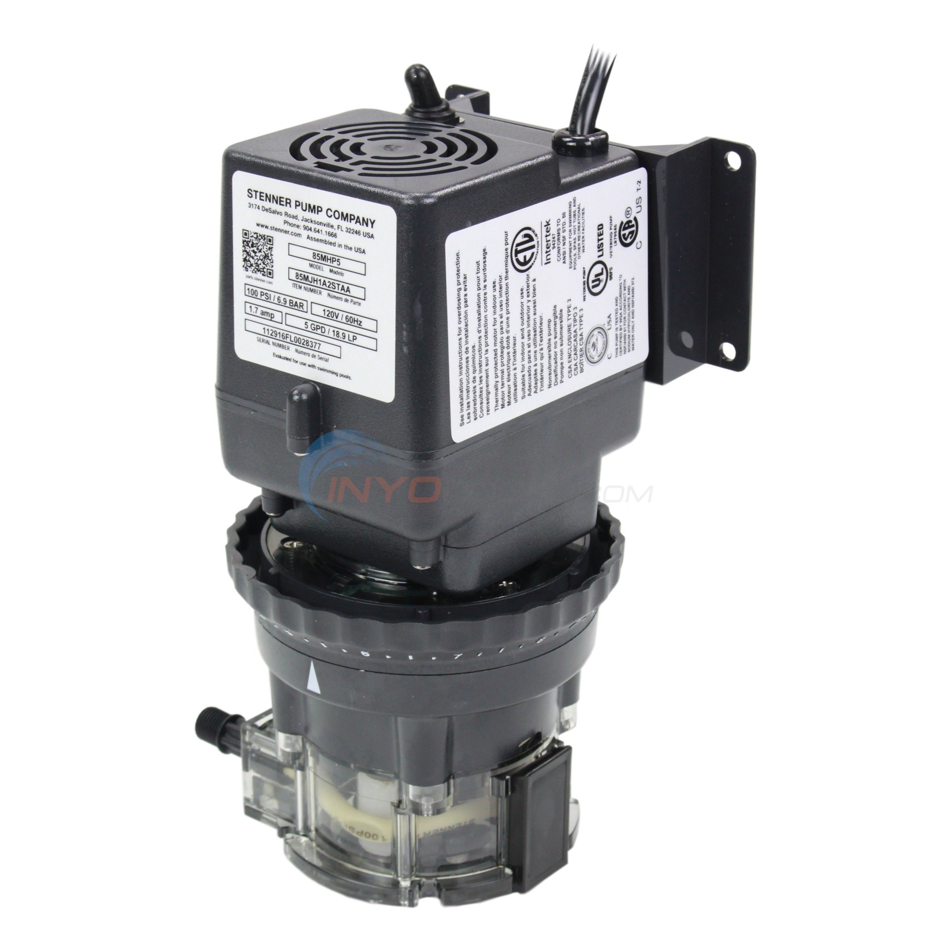 Stenner Pump Company FC5040D Control, Feed Rate Complete 45M