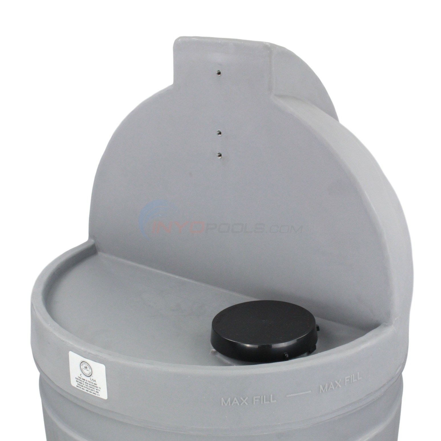 Stenner 30 Gal. Gray Tank Only, UV Resistant - STS30GC