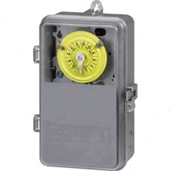 Intermatic T101PCD82 NEMA 3R - 24 Hour Dial Mechanical Time Switch In See-Thru Cover, 125V, SPST