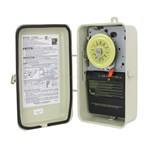 Intermatic T104R3 Time Switch, 24 hour, 220V, Metal Enclosure, Beige