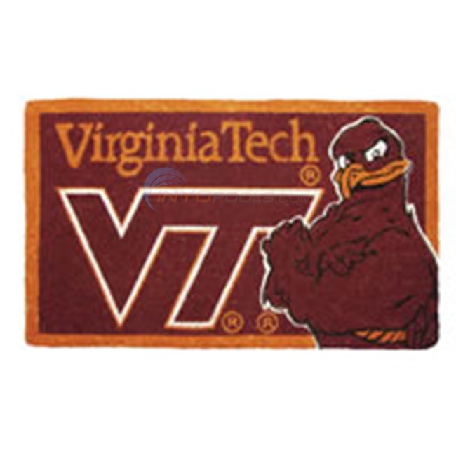 Virginia Tech Rugs Welcome Mat Bleached-Virginia Tech - CLG0007L625 - INYOPools.com
