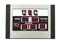 Scoreboard Desk Clock- U Of South Carolina