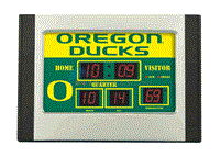 Scoreboard Desk Clock- U of Oregon - CLG0028B627 - INYOPools.com