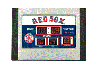 6.5"x9" Scoreboard Desk Clock Boston Red Sox MLB0028B707