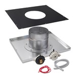 Indoor Neg. Pressure Vertical 6" Vent Adapter Kit - H250FD Replaced by UHXNEGVT12506