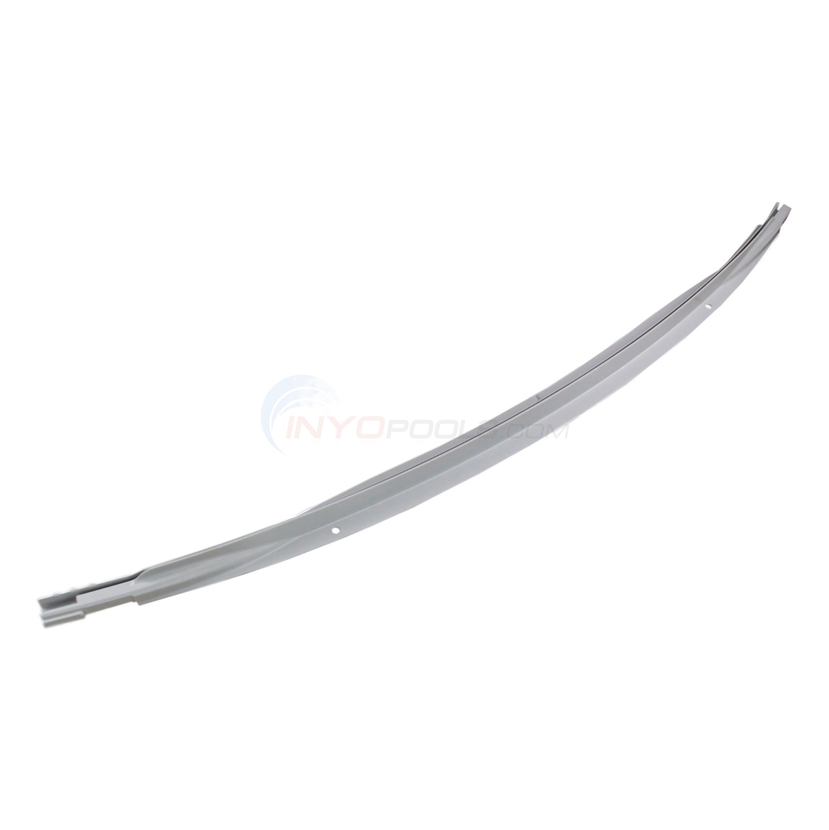 Transition Bottom Rail - Grey End of Straight Side Section 15'D Left (Single)