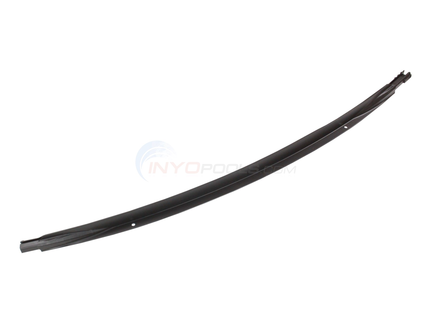 Bottom Rail 15'D Corner Chocolate Brown Right 54" (Single)