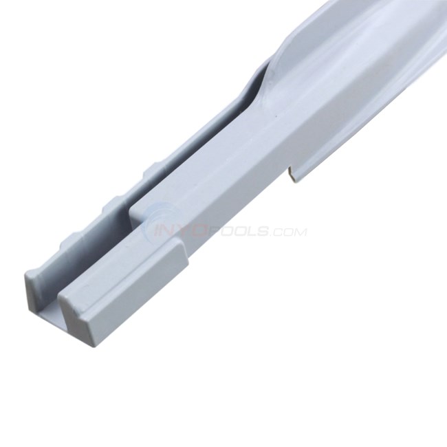 Wilbar Transition Bottom Rail - Grey End of Straight Side Section 24'D Left (Single) - 1082433000030
