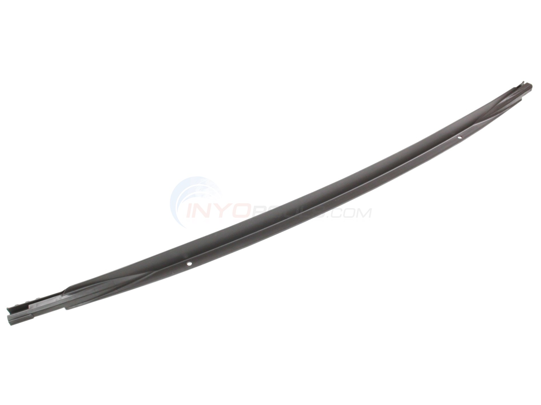 Bottom Rail 24'D Corner Chocolate Brown Left 54" (Single)