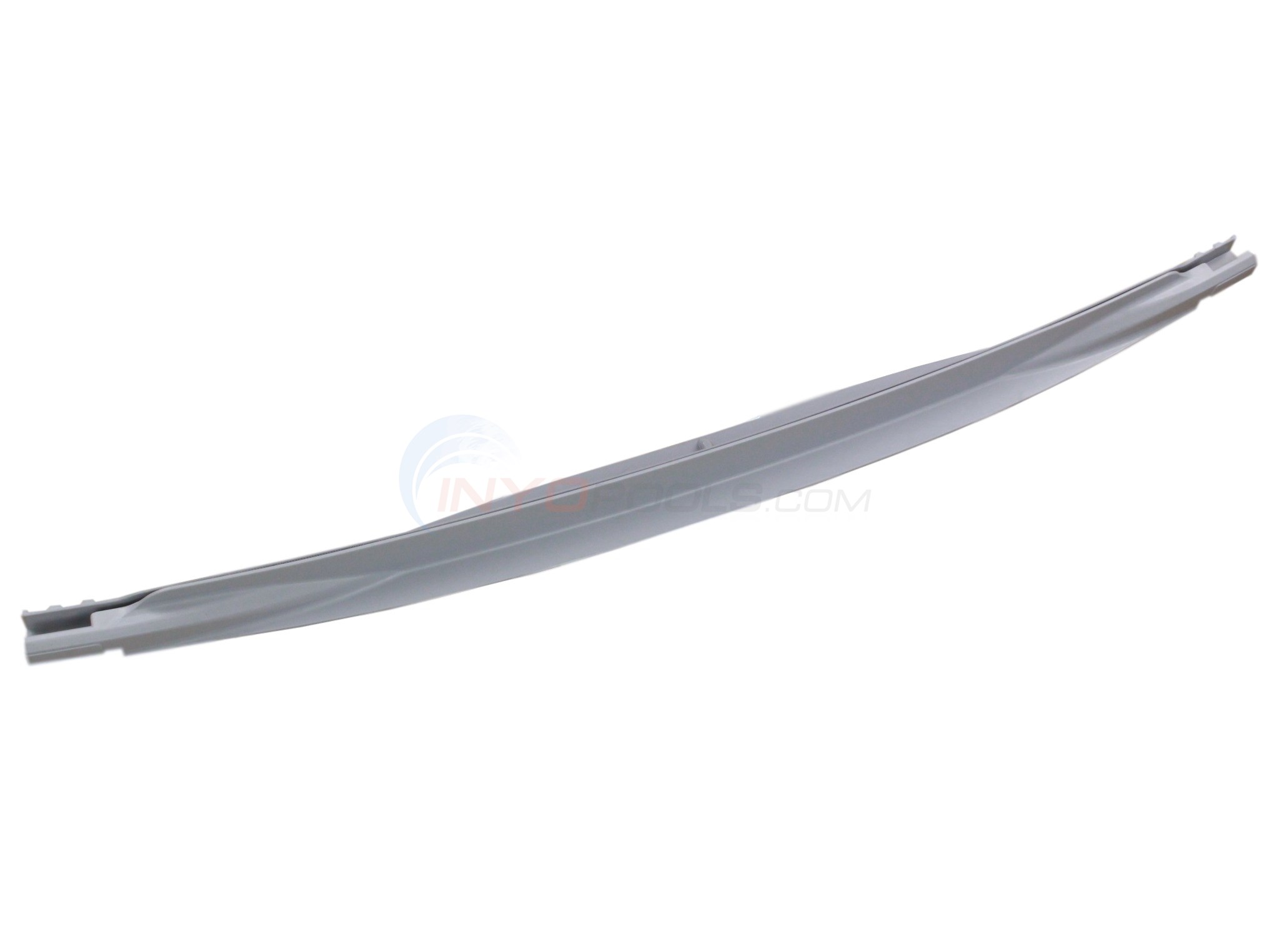 Bottom Rail - Grey Oval Straight Side Section (Single)