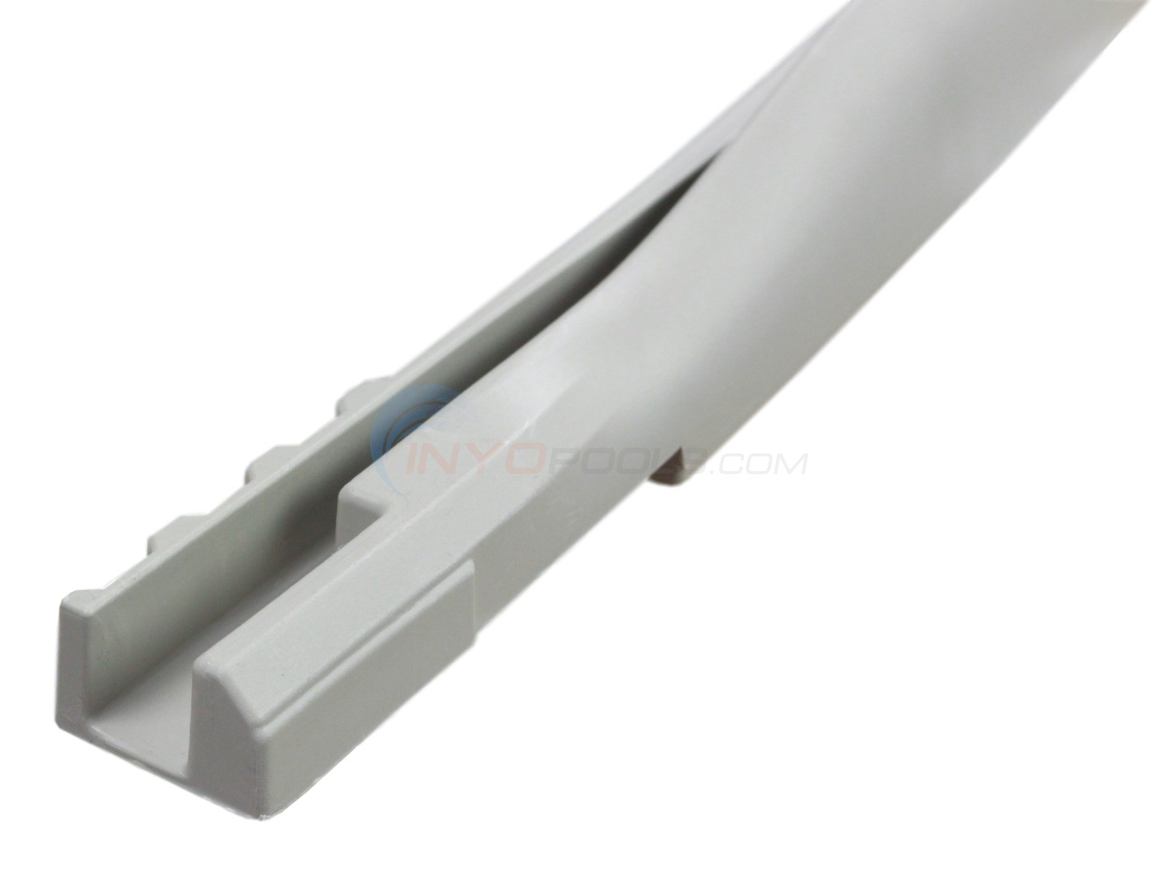 Wilbar Bottom Rail - 18'D Corner Transition Champagne Reflexion Left (Single) - 1081809160050