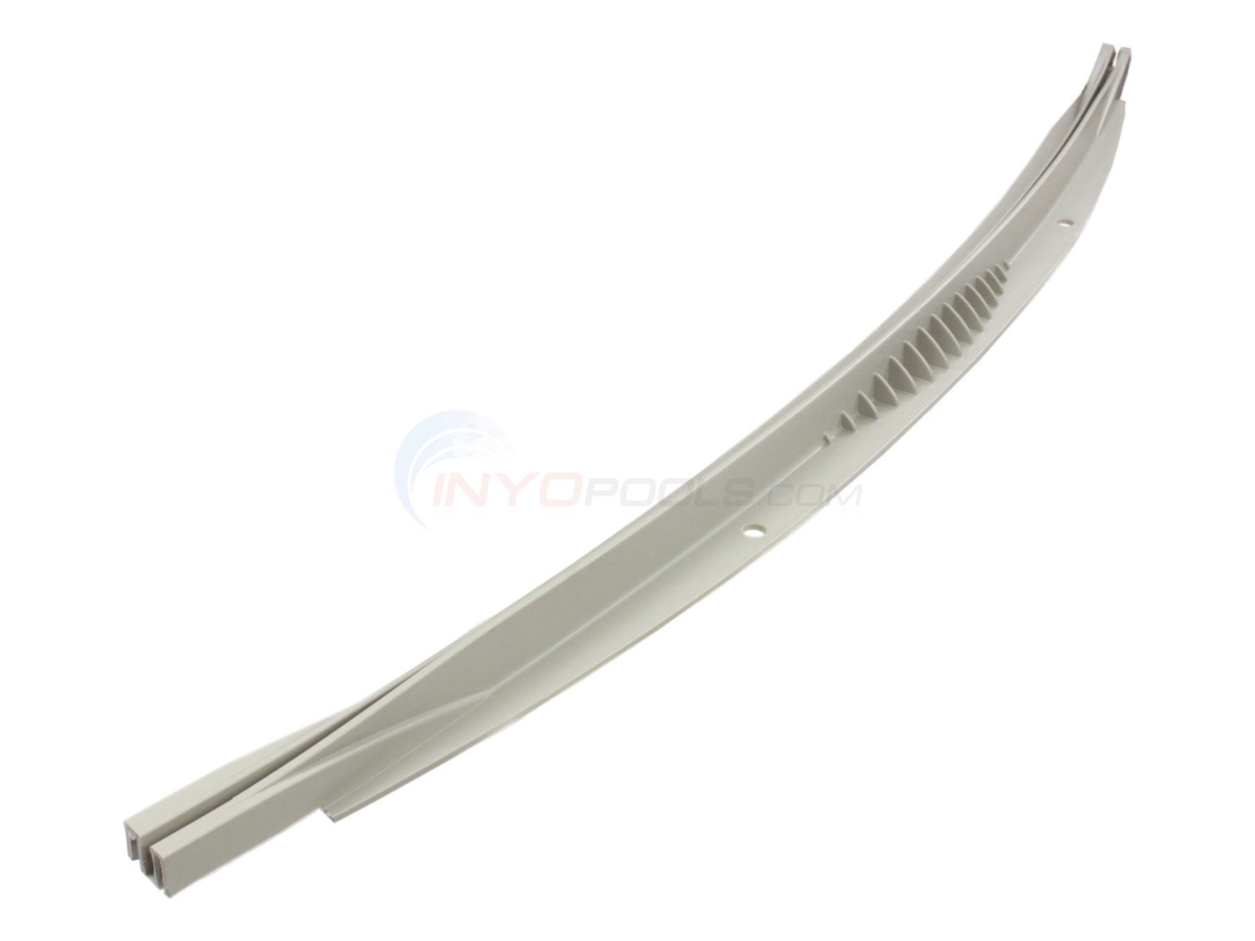 Bottom Rail Straight Side Champagne 15'D 37-5/8" (Single)