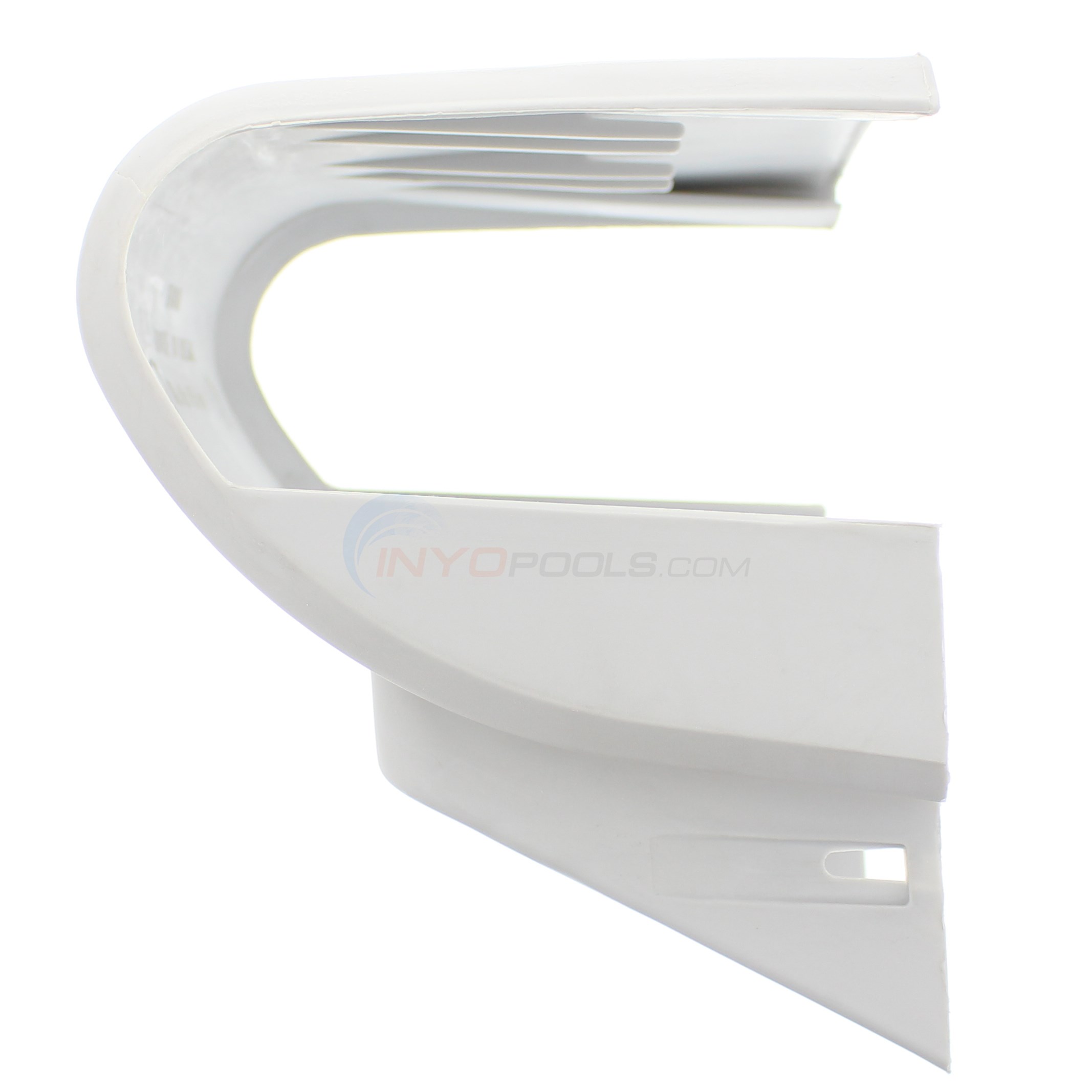 Top Cap Pewter Gray Large Half Straight Side of Ovals