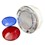 Wall Fitting,3 3/4"Hole Size,5" Face,w/red & blue lenses (630-K005)