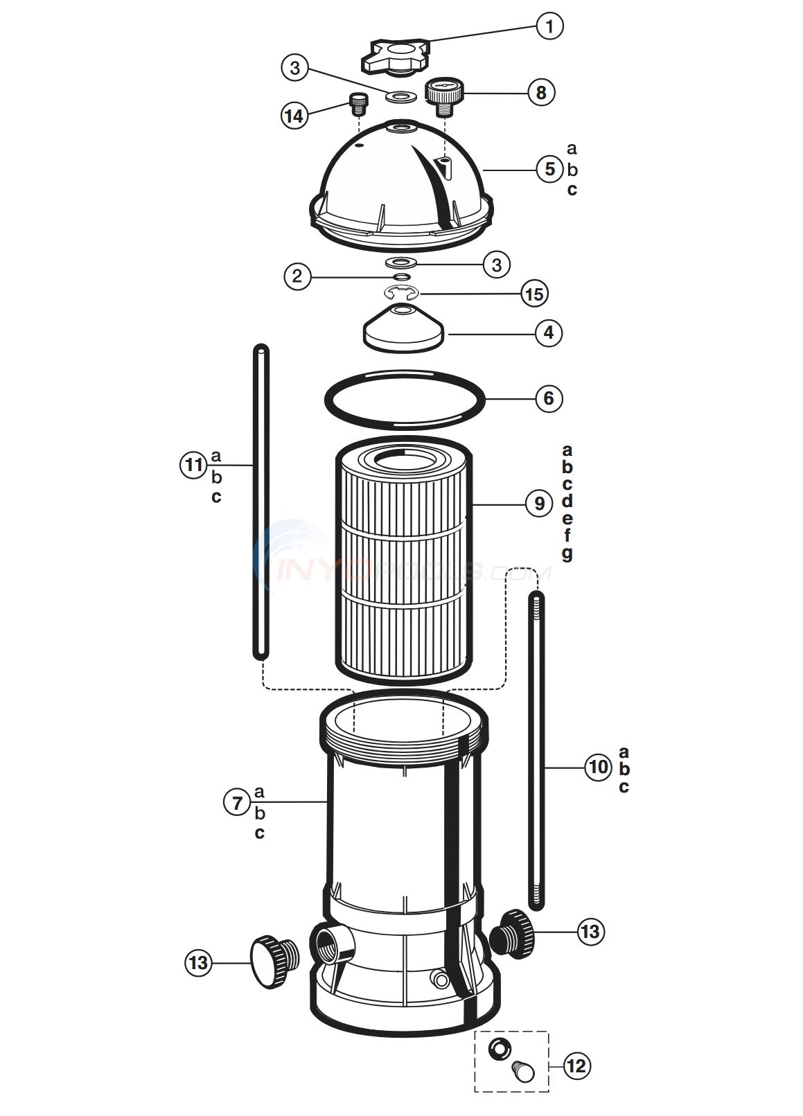 Hayward Star Clear Plus C751, C900, C1200, C1750, C1900 Diagram