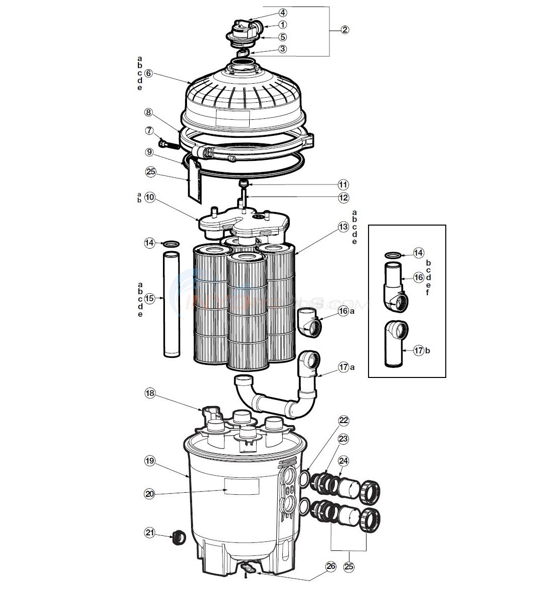 Hayward SwimClear C2030, C3030, C4030, C5030, C7030 Diagram
