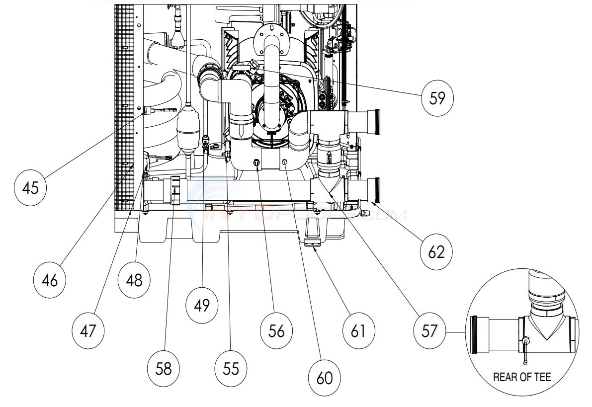 Pentair Ultratemp ETi Pool Heater Plumbing Parts