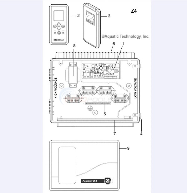 Zodiac AquaLink Z4 Replacement Parts - INYOPools.com