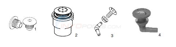 Custom Molded Products Air Injectors Parts - INYOPools.com