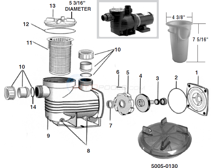 Waterco Aquamite Pump Parts