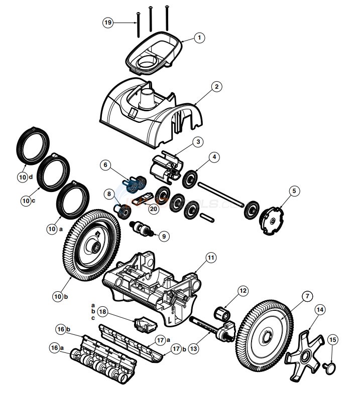 Hayward AquaNaut 200 & 250 Parts Diagram