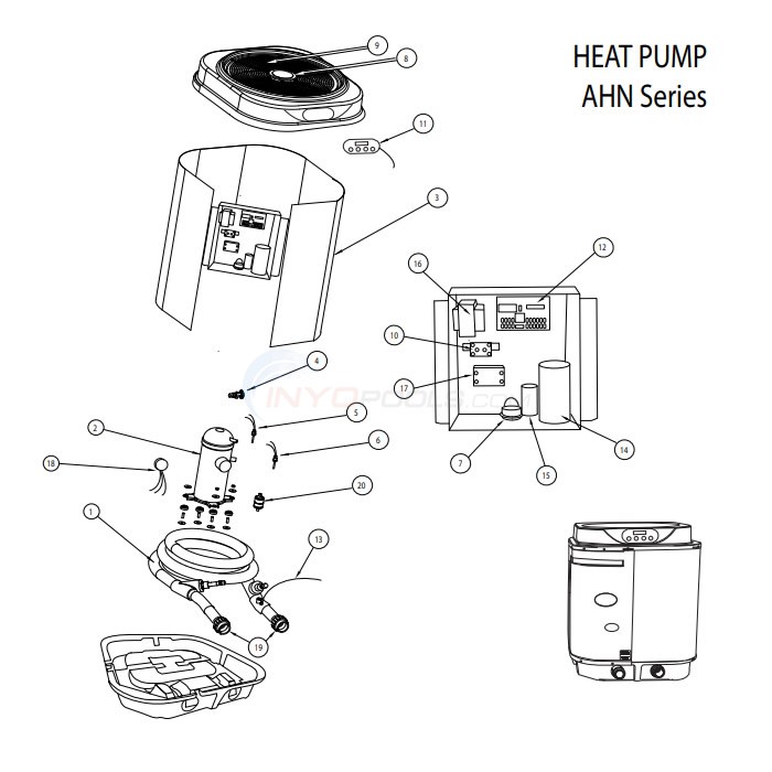 AquaPro AHN Series Heat Pump Diagram