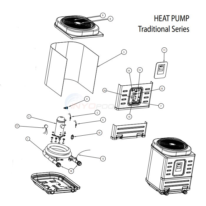 AquaPro Traditional Series Heat Pump Diagram