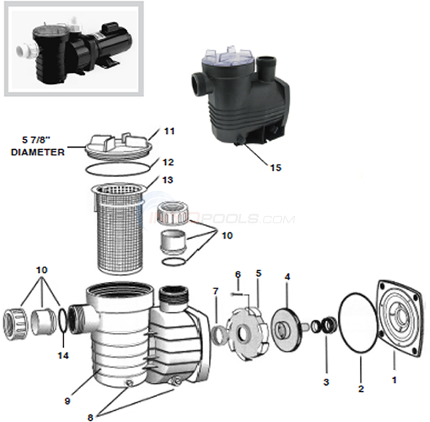 Waterco Aquastream Pump Parts