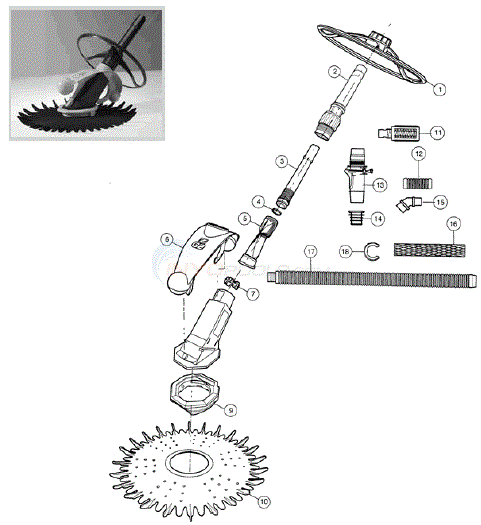 Amazon.com : Zodiac R0462600 50-mm Tailpiece, Cap and Union