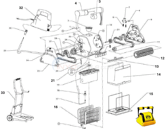Maytronics Dolphin Interactive Parts