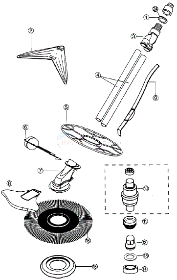 Kreepy Kadet Parts - INYOPools.com bearing assembly diagram 