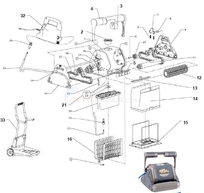 Maytronics Dolphin Commander Diagram