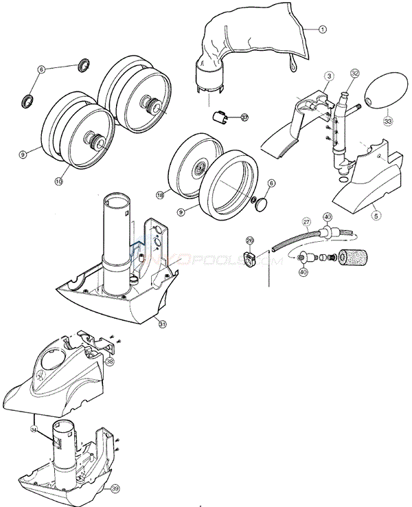 Polaris 380 Black Max Parts - INYOPools.com
