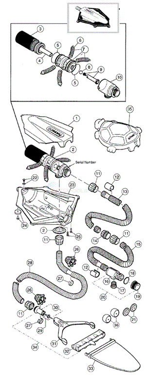 Polaris 160/165/Super Turtle Parts - INYOPools.com