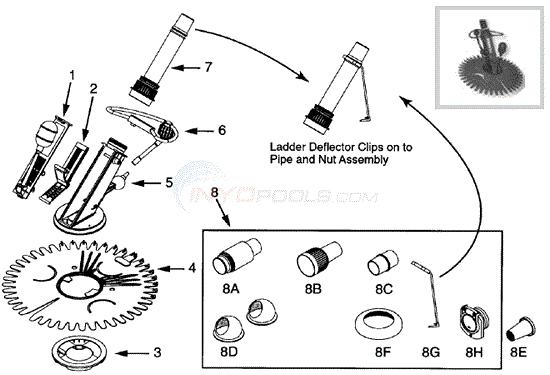 パーツ Calypso2 Sta-Rite Calypso Parts - INYOPools.com