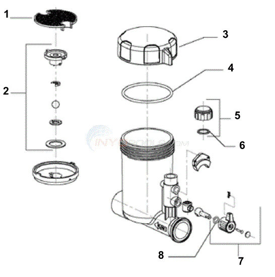 Hayward Chlorinator Parts Diagram Hayward Cl200 Lid CLX200CA