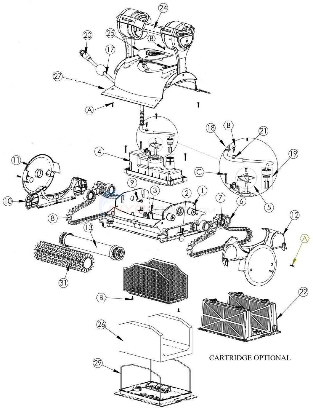 Maytronics Dolphin Edge Diagram