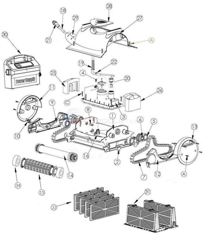 Maytronics Dolphin Quest Diagram