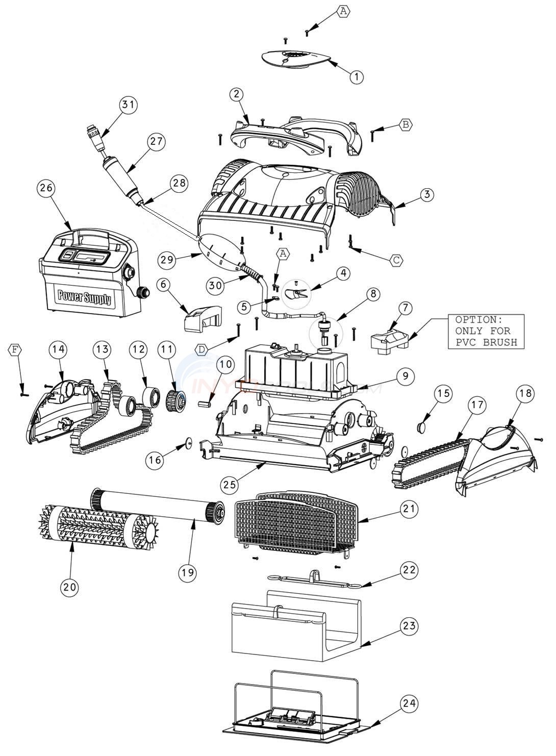 Maytronics Dolphin Saturn Parts - INYOPools.com