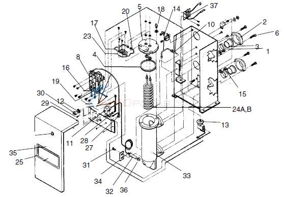 Teledyne Laars Electra II Heaters Parts - INYOPools.com