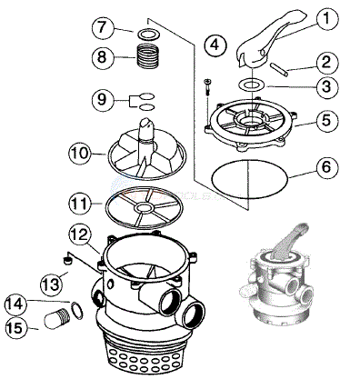 American Products 6 Position Top Mount Models 501131, 501130, 501231 Diagram