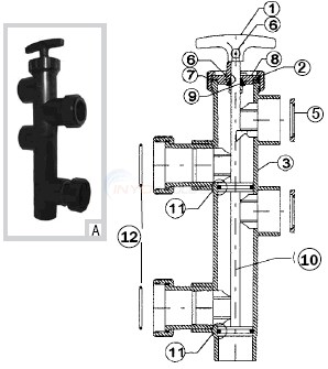 American Products/Anthony Push Pull Valve ABS 2" Diagram