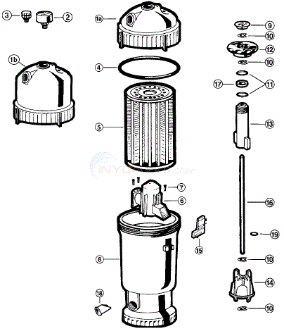 Hayward Regen-X D.E. Filters Parts - INYOPools.com