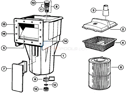 Hayward Skim Filter SF-400 Diagram
