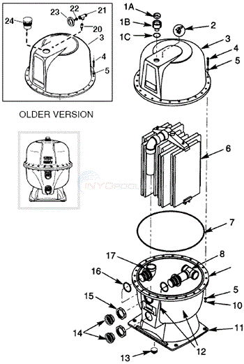 Sta-Rite/SwimQuip DEP & DEP-01B D.E. Diagram