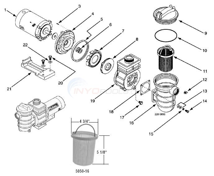 Flotec AG Pump, Models FP6022, FP6042 Diagram